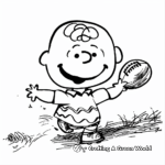 Charlie Brown and the Football Match on Thanksgiving Coloring Pages 2
