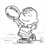 Charlie Brown and the Football Match on Thanksgiving Coloring Pages 4