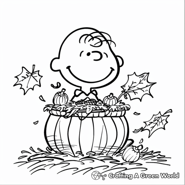 Charlie Brown Thanksgiving Coloring Pages - Free &amp; Printable!