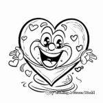 Charming Preschool Valentine's Day Heart Coloring Pages 3