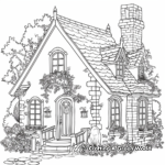 Charming Rustic Cottage Coloring Pages 3