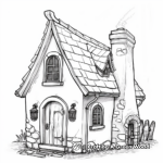 Charming Rustic Cottage Coloring Pages 4