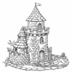 Charming Toy Castle Coloring Sheets 3