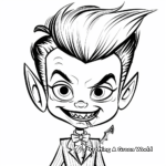 Charming Vampire Coloring Pages for Teenagers 4