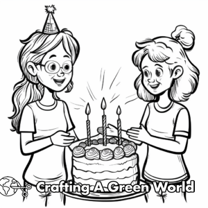 Happy Birthday Auntie Coloring Pages - Free &amp; Printable!