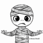 Child-friendly Cute Mummy Coloring Pages 2