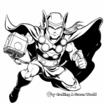 Children's Friendly Thor Coloring Pages 4