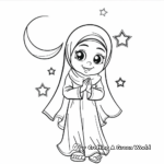 Children's Simple Eid Al-Fitr Coloring Pages 3
