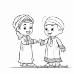 Children's Simple Eid Al-Fitr Coloring Pages 4