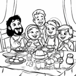 Christian Thanksgiving Feast Coloring Pages 2