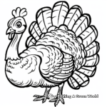 Christian Thanksgiving Turkey Coloring Pages 1