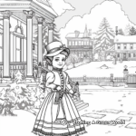 Christmas in Victorian England Coloring Pages 1