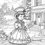 Christmas in Victorian England Coloring Pages 3
