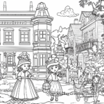 Christmas in Victorian England Coloring Pages 4