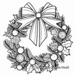 Christmas Wreath and Among Us Coloring Sheets 3