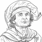 Christopher Columbus Portrait Coloring Pages 2