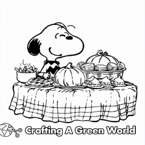 Charlie Brown Thanksgiving Coloring Pages - Free &amp; Printable!