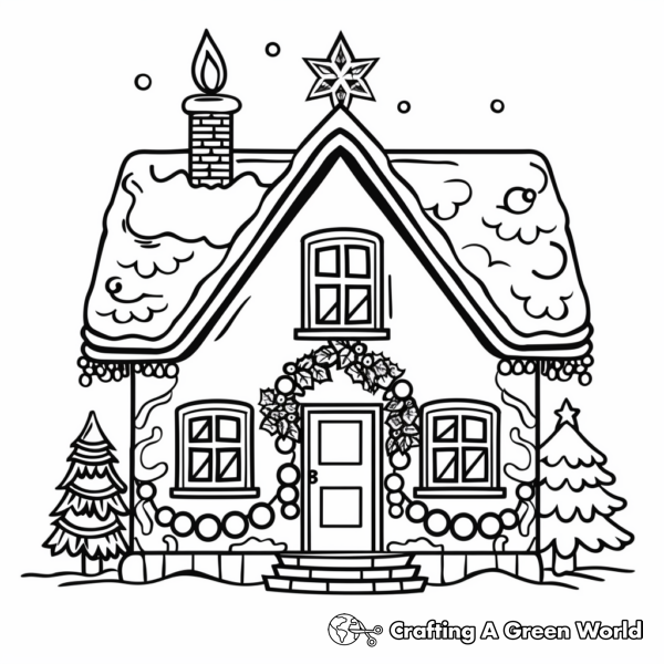 Christmas House Coloring Pages Free Printable Christmas House Coloring Pages Free Printable