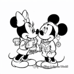 Classic Disney Christmas with Mickey and Minnie Coloring Pages 3