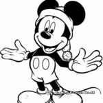 Classic Disney Christmas with Mickey and Minnie Coloring Pages 4