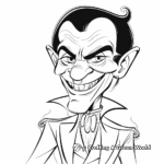 Classic Dracula Vampire Coloring Pages 1