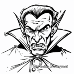 Classic Dracula Vampire Coloring Pages 2