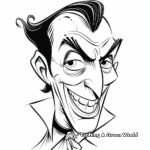 Classic Dracula Vampire Coloring Pages 4
