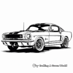 Classic Ford Mustang Coloring Pages 1