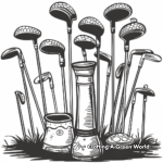 Classic Golf Clubs Coloring Pages 4
