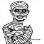 Classic Horror Mummy Coloring Pages 2