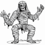 Classic Horror Mummy Coloring Pages 3
