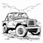 Classic Jeep Vehicle Coloring Pages 1
