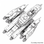 Classic Lego Spaceship Coloring Pages 2