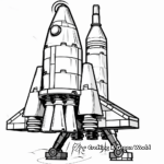 Classic Lego Spaceship Coloring Pages 4