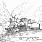 Classic Miniature Train Coloring Pages 1