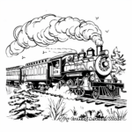 Classic Miniature Train Coloring Pages 2
