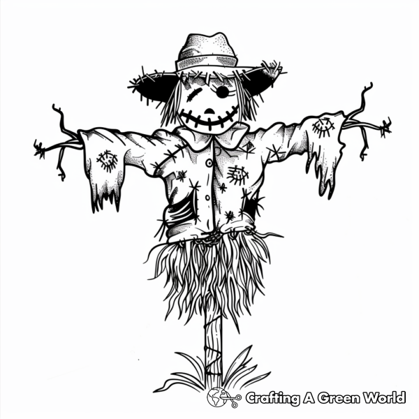 Scarecrow Coloring Pages - Free &amp; Printable!
