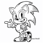 Classic Sonic the Hedgehog Coloring Pages 1
