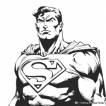 Classic Superman Coloring Pages 1