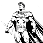 Classic Superman Coloring Pages 2