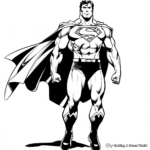 Classic Superman Coloring Pages 3