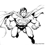 Classic Superman Coloring Pages 4