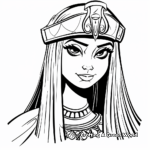 Cleopatra and Her Asp Coloring Pages 2