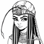 Cleopatra and Her Asp Coloring Pages 3