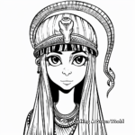 Cleopatra and Her Asp Coloring Pages 4