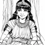 Cleopatra and Mark Antony Story Coloring Pages 2