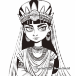 Cleopatra's Coronation Coloring Pages 3