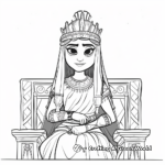 Cleopatra's Royal Court Coloring Pages 3