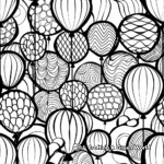 Colorful Carnival Balloon Coloring Pages 4