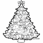 Colorful Christmas Tree Decoration Coloring Pages 4
